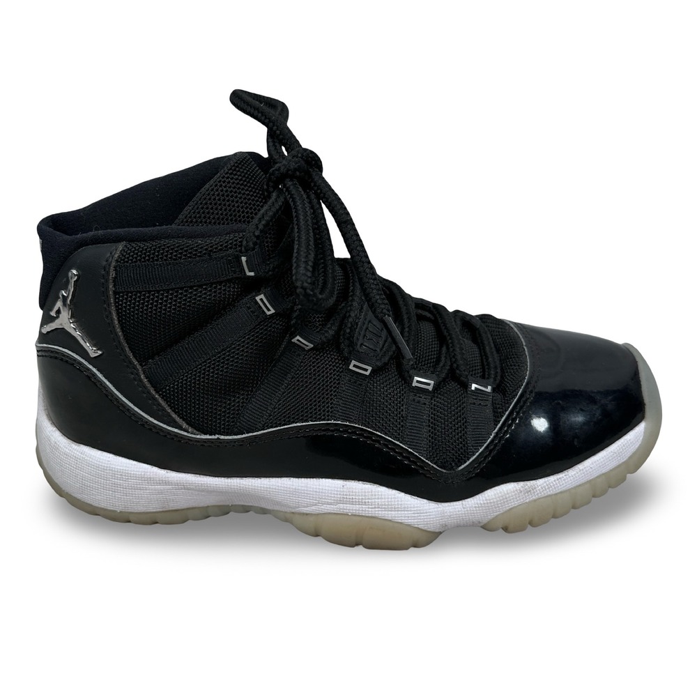 Nike Air Jordan 11 Jubilee 25th Anniversary Black White 378038-011 Boys Kids 6Y